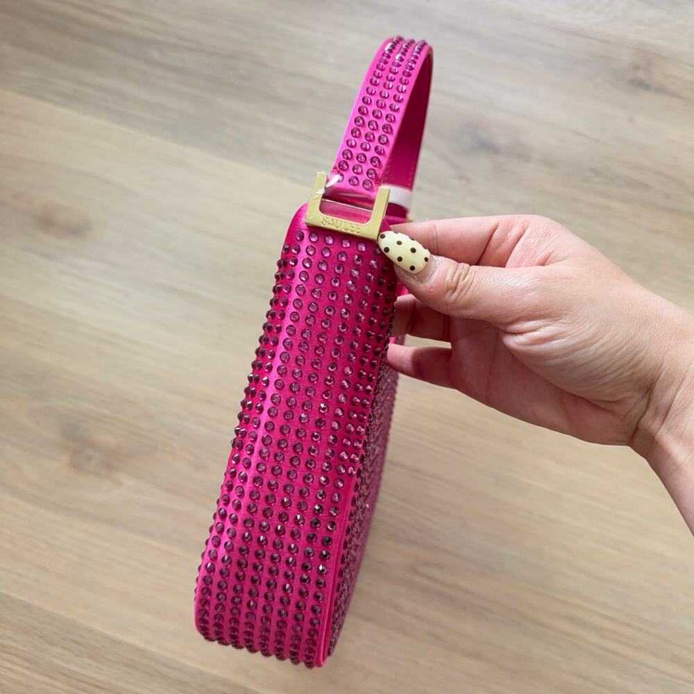 NWT SAU LEE MINI SAU CRYSTAL MINI BAG IN FUCHSIA - Picture 6 of 8